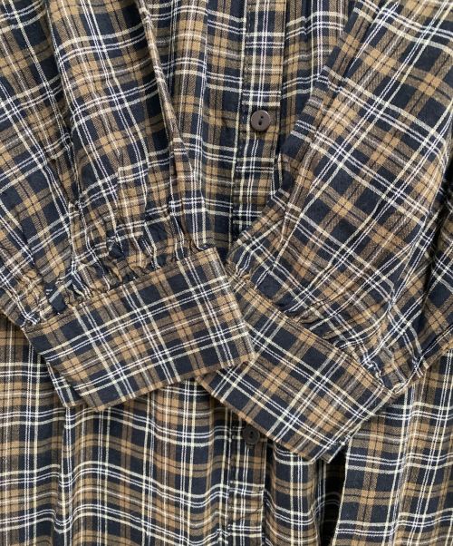 Samansa Mos2（サマンサモスモス）Samansa Mos2 (サマンサモスモス) 前後着ハシゴレースワンピース ブラウン サイズ:SIZE フリー 未使用品の古着・服飾アイテム