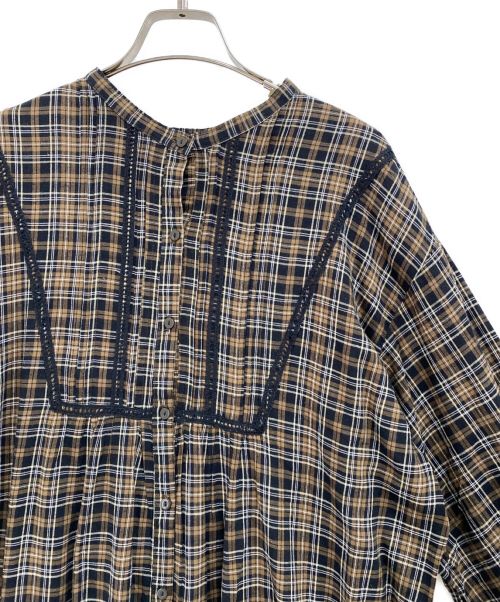 Samansa Mos2（サマンサモスモス）Samansa Mos2 (サマンサモスモス) 前後着ハシゴレースワンピース ブラウン サイズ:SIZE フリー 未使用品の古着・服飾アイテム