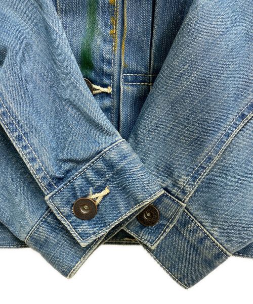 Liberaiders（リベレイダース）Liberaiders (リベレイダーズ) ペイントスプラッターデニムジャケット ブルー サイズ:Sの古着・服飾アイテム