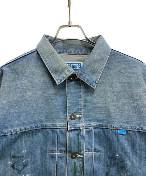 Liberaiders（リベレイダース）Liberaiders (リベレイダーズ) ペイントスプラッターデニムジャケット ブルー サイズ:Sの古着・服飾アイテム