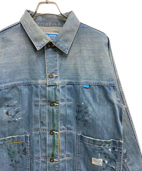 Liberaiders（リベレイダース）Liberaiders (リベレイダーズ) ペイントスプラッターデニムジャケット ブルー サイズ:Sの古着・服飾アイテム