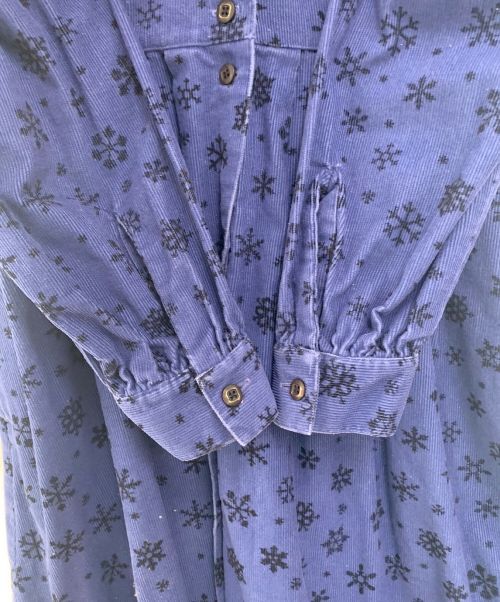 WOOLRICH（ウールリッチ）WOOLRICH (ウールリッチ) コーデュロイシャツワンピース ネイビー サイズ:10の古着・服飾アイテム