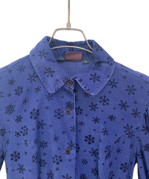 WOOLRICH（ウールリッチ）WOOLRICH (ウールリッチ) コーデュロイシャツワンピース ネイビー サイズ:10の古着・服飾アイテム