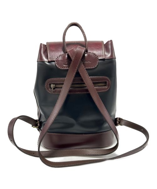 BearaBeara（ベアラベアラ）BearaBeara (ベアラベアラ) レザーリュック ブラウン×ブラックの古着・服飾アイテム