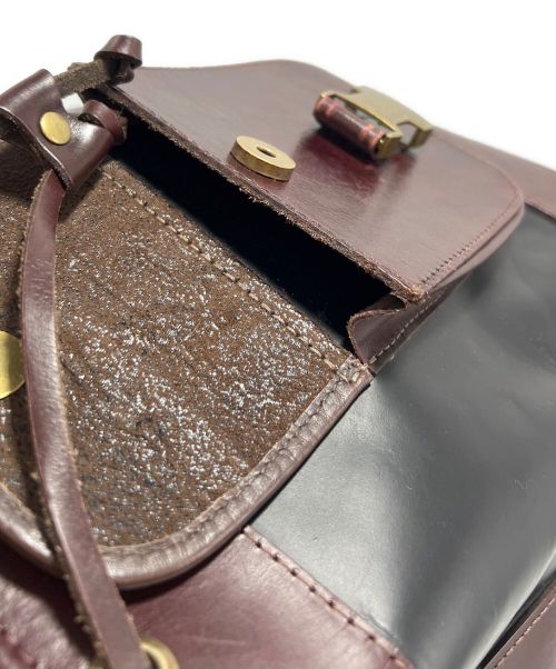 BearaBeara（ベアラベアラ）BearaBeara (ベアラベアラ) レザーリュック ブラウン×ブラックの古着・服飾アイテム