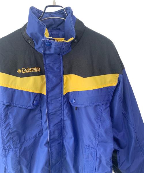 Columbia（コロンビア）Columbia (コロンビア) アウトドアジャケット ブルー×イエロー×ブラック サイズ:Mの古着・服飾アイテム