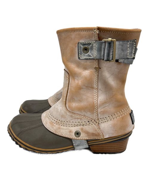 SOREL（ソレル）SOREL (ソレル) ショートブーツ ベージュ サイズ:23.5の古着・服飾アイテム