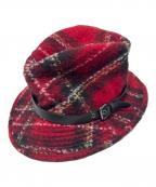 BURBERRY BLUE LABELバーバリー ブルー レーベル）の古着「ウールハット」｜レッド