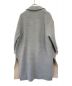 ENFOLD (エンフォルド) リバーウールスリットコート グレー サイズ:36：7000円