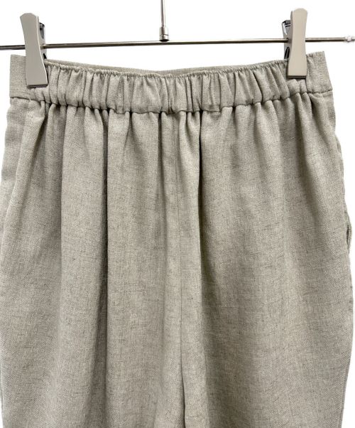 ENFOLD（エンフォルド）ENFOLD (エンフォルド) リネンライクゴムジョッパーズパンツ ベージュ サイズ:34の古着・服飾アイテム