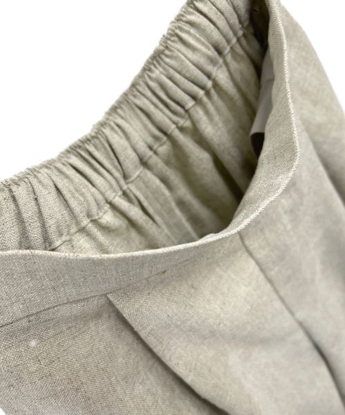 ENFOLD（エンフォルド）ENFOLD (エンフォルド) リネンライクゴムジョッパーズパンツ ベージュ サイズ:34の古着・服飾アイテム