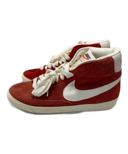 NIKE（ナイキ）NIKE (ナイキ) スニーカー BLAZER HI SUEDE (VNTG) 2008 レッド サイズ:27.5の古着・服飾アイテム