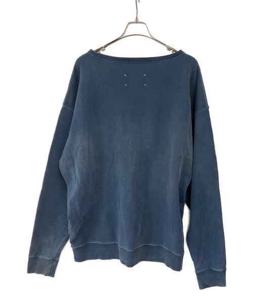 Maison Margiela（メゾンマルジェラ）Maison Margiela (メゾンマルジェラ) オーバーダイロゴスウェット インディゴ サイズ:Sの古着・服飾アイテム
