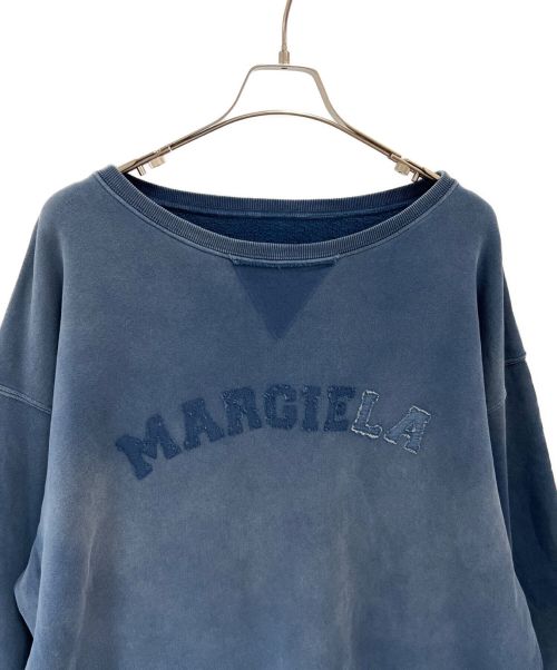 Maison Margiela（メゾンマルジェラ）Maison Margiela (メゾンマルジェラ) オーバーダイロゴスウェット インディゴ サイズ:Sの古着・服飾アイテム