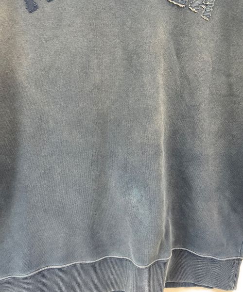 Maison Margiela（メゾンマルジェラ）Maison Margiela (メゾンマルジェラ) オーバーダイロゴスウェット インディゴ サイズ:Sの古着・服飾アイテム