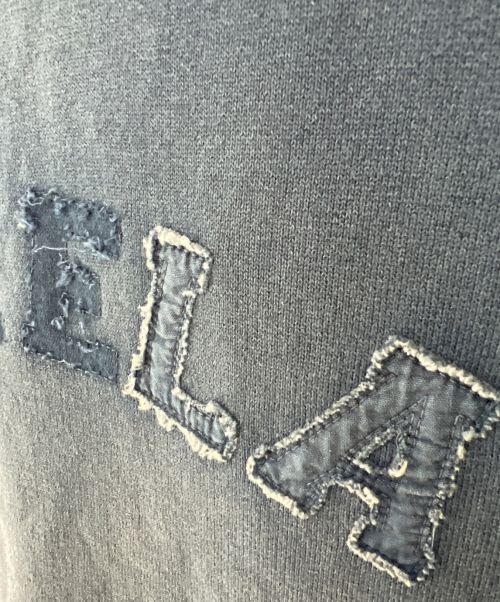 Maison Margiela（メゾンマルジェラ）Maison Margiela (メゾンマルジェラ) オーバーダイロゴスウェット インディゴ サイズ:Sの古着・服飾アイテム