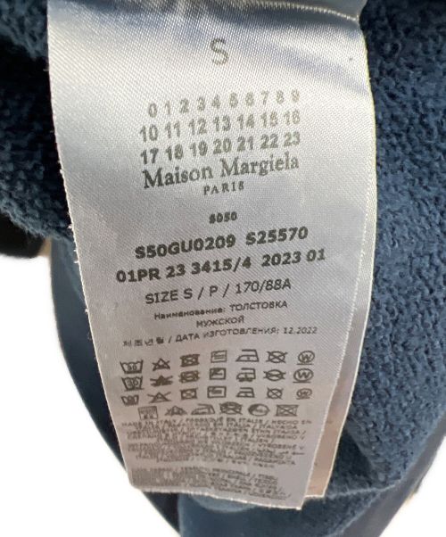 Maison Margiela（メゾンマルジェラ）Maison Margiela (メゾンマルジェラ) オーバーダイロゴスウェット インディゴ サイズ:Sの古着・服飾アイテム