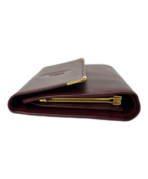Cartier（カルティエ）Cartier (カルティエ) 3つ折り財布 ボルドーの古着・服飾アイテム