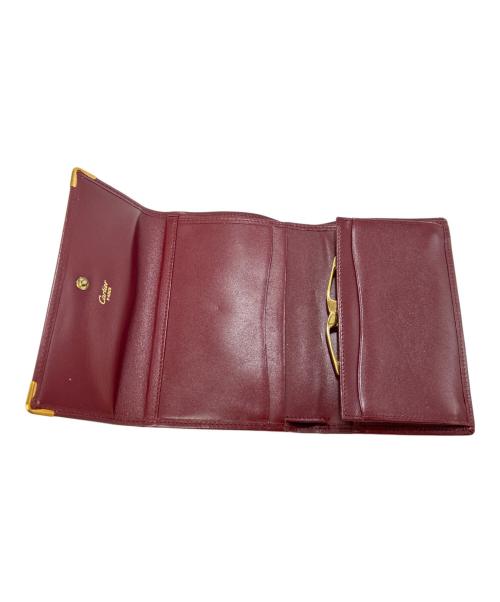 Cartier（カルティエ）Cartier (カルティエ) 3つ折り財布 ボルドーの古着・服飾アイテム