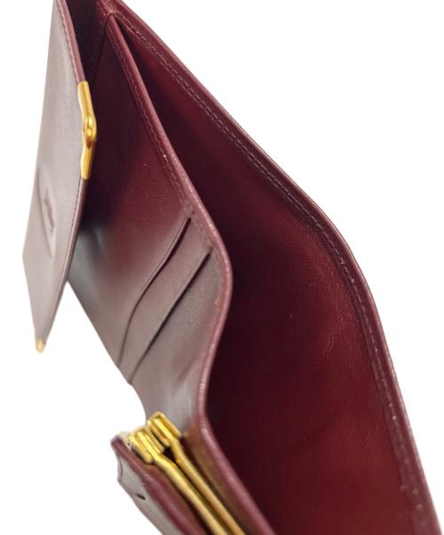 Cartier（カルティエ）Cartier (カルティエ) 3つ折り財布 ボルドーの古着・服飾アイテム
