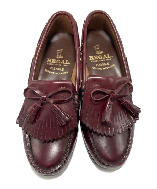 REGAL（リーガル）REGAL (リーガル) タッセルローファー バーガンディー サイズ:22の古着・服飾アイテム