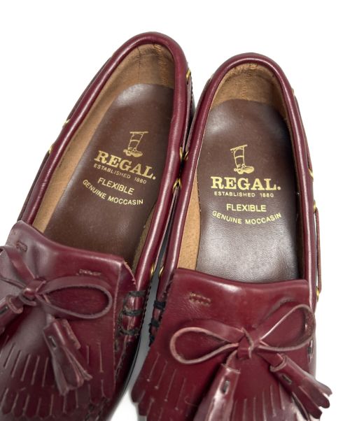 REGAL（リーガル）REGAL (リーガル) タッセルローファー バーガンディー サイズ:22の古着・服飾アイテム