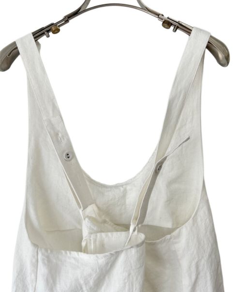 Samansa Mos2（サマンサモスモス）Samansa Mos2 (サマンサモスモス) 【立川限定】裾フリルエプロンワンピース オフホワイト サイズ:フリー 未使用品の古着・服飾アイテム