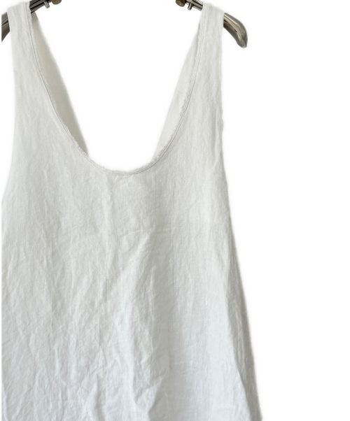 Samansa Mos2（サマンサモスモス）Samansa Mos2 (サマンサモスモス) 【立川限定】裾フリルエプロンワンピース オフホワイト サイズ:フリー 未使用品の古着・服飾アイテム