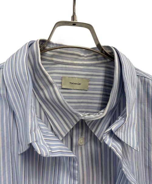 Toironier（トワロニエ）Toironier (トワロニエ) レイヤードシャツ ブルー×ホワイト サイズ:Fの古着・服飾アイテム