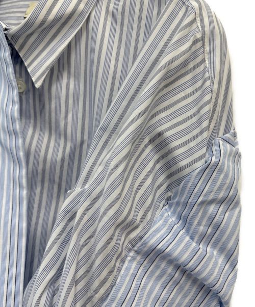 Toironier（トワロニエ）Toironier (トワロニエ) レイヤードシャツ ブルー×ホワイト サイズ:Fの古着・服飾アイテム