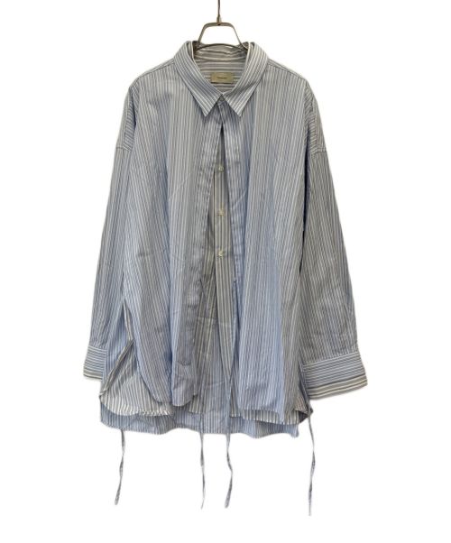 Toironier（トワロニエ）Toironier (トワロニエ) レイヤードシャツ ブルー×ホワイト サイズ:Fの古着・服飾アイテム