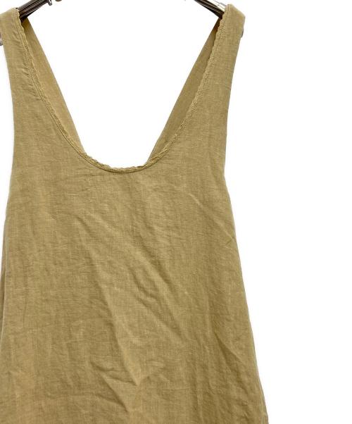 Samansa Mos2（サマンサモスモス）Samansa Mos2 (サマンサモスモス) 【立川限定】裾フリルエプロンワンピース ベージュ サイズ:フリー 未使用品の古着・服飾アイテム