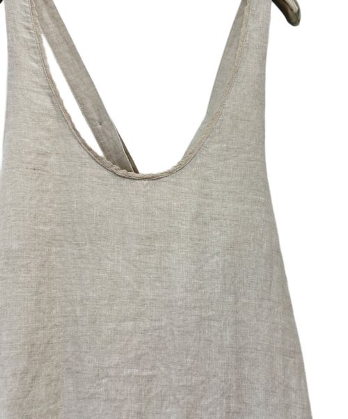 Samansa Mos2（サマンサモスモス）Samansa Mos2 (サマンサモスモス) 【立川限定】裾フリルエプロンワンピース キナリ サイズ:F 未使用品の古着・服飾アイテム