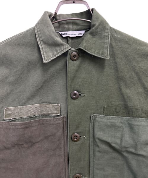 sunny side up（サニーサイドアップ）sunny side up (サニーサイドアップ) ミリタリーシャツジャケット グリーン サイズ:1の古着・服飾アイテム