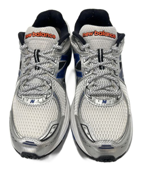 NEW BALANCE（ニューバランス）NEW BALANCE (ニューバランス) スニーカー ホワイト×シルバー サイズ:27.5の古着・服飾アイテム