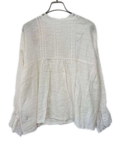 Samansa Mos2（サマンサモスモス）Samansa Mos2 (サマンサモスモス) kazumi (カズミ) 刺繍とレースマルチブラウス オフホワイト サイズ:フリー 未使用品の古着・服飾アイテム