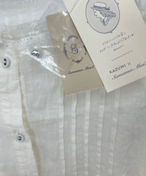 Samansa Mos2（サマンサモスモス）Samansa Mos2 (サマンサモスモス) kazumi (カズミ) 刺繍とレースマルチブラウス オフホワイト サイズ:フリー 未使用品の古着・服飾アイテム