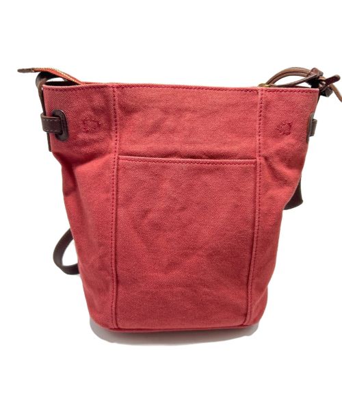 genten（ゲンテン）genten (ゲンテン) ショルダーバッグ レッド×ブラウンの古着・服飾アイテム