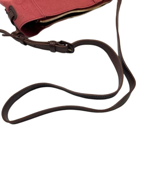 genten（ゲンテン）genten (ゲンテン) ショルダーバッグ レッド×ブラウンの古着・服飾アイテム