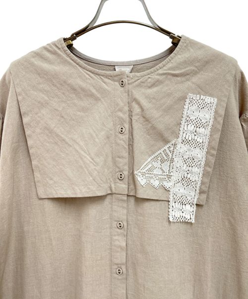 TSUHARU by samansa Mos2（ツハル バイ サマンサモスモス）TSUHARU by samansa Mos2 (ツハル バイ サマンサモスモス) アンティークレースワンピース ベージュ サイズ:フリー 未使用品の古着・服飾アイテム