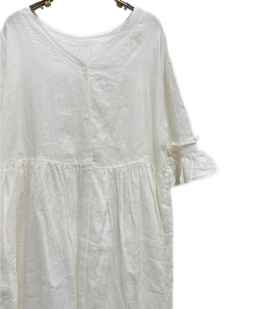 Samansa Mos2（サマンサモスモス）Samansa Mos2 (サマンサモスモス) 【立川限定】フリル袖前後2WAYワンピース オフホワイト サイズ:フリー 未使用品の古着・服飾アイテム