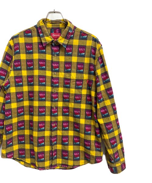 SUPREME（シュプリーム）SUPREME (シュプリーム) ローズバッファローシャツ イエロー サイズ:Mの古着・服飾アイテム
