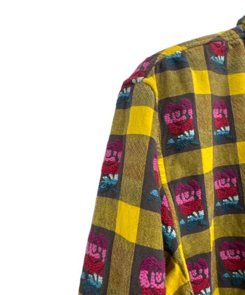 SUPREME（シュプリーム）SUPREME (シュプリーム) ローズバッファローシャツ イエロー サイズ:Mの古着・服飾アイテム