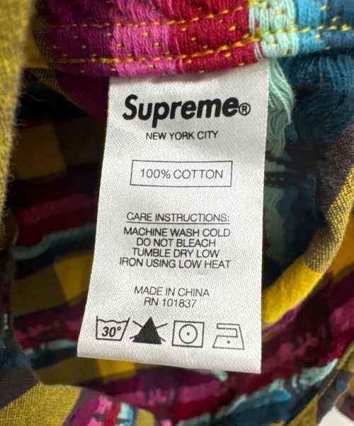 SUPREME（シュプリーム）SUPREME (シュプリーム) ローズバッファローシャツ イエロー サイズ:Mの古着・服飾アイテム