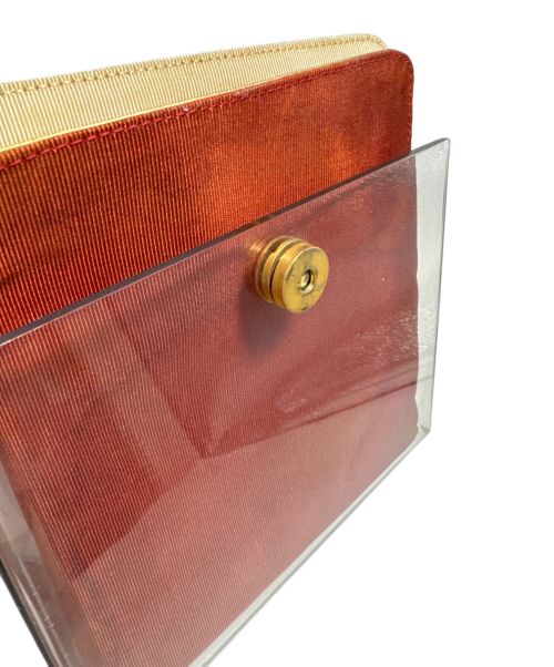 Salvatore Ferragamo（サルヴァトーレ フェラガモ）Salvatore Ferragamo (サルヴァトーレ フェラガモ) クリアハンドバッグ クリア×レッド系の古着・服飾アイテム