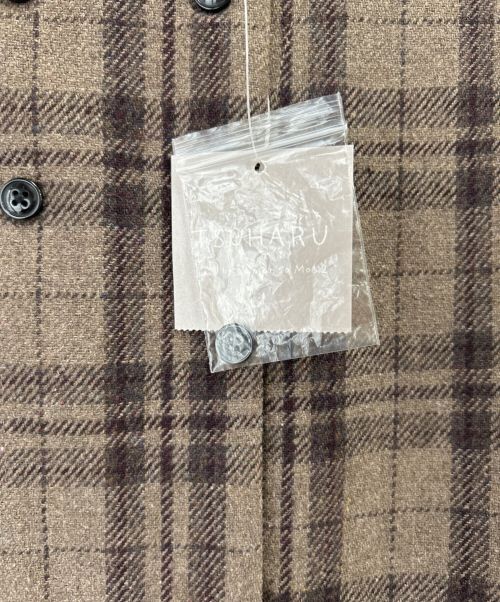 TSUHARU by samansa Mos2（ツハル バイ サマンサモスモス）TSUHARU by samansa Mos2 (ツハル バイ サマンサモスモス) tukuroi by SUN VALLEY 【自由が丘限定】ウール混ノースリ前後2WAYワンピース ブラウン サイズ:フリー 未使用品の古着・服飾アイテム