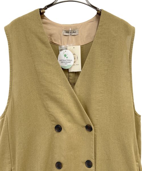 Samansa Mos2（サマンサモスモス）Samansa Mos2 (サマンサモスモス) 【防菌消臭】Aラインジレワンピース ベージュ サイズ:フリー 未使用品の古着・服飾アイテム