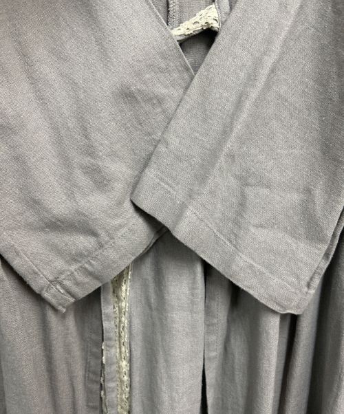 Samansa Mos2（サマンサモスモス）Samansa Mos2 (サマンサモスモス) ウエストレース紐はおりワンピース グレー サイズ:フリー 未使用品の古着・服飾アイテム