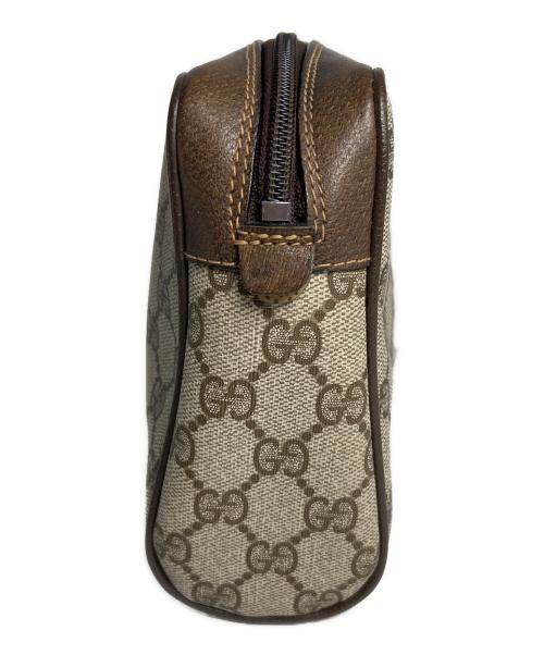 GUCCI（グッチ）GUCCI (グッチ) セカンドバッグ ベージュ×ブラウンの古着・服飾アイテム