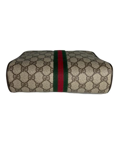 GUCCI（グッチ）GUCCI (グッチ) セカンドバッグ ベージュ×ブラウンの古着・服飾アイテム